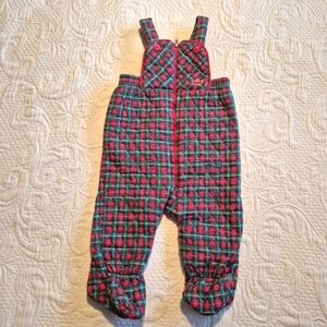 Lacoste Izod boys or girls size 6/9 months red, green & white footie overalls